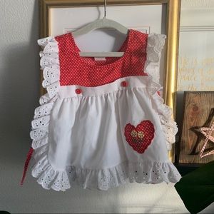 VINTAGE baby girl pinafore